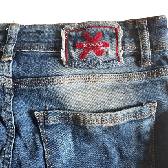 X Way Skinny Denim Jeans “It only doubles trouble” Size 30x30 - Picture 5 of 5